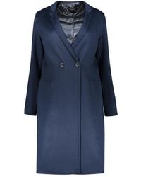 Moorer - Jassen ,Blauw ,Uitneembare Binnenvest Jas Gewatteerde Bodywarmer - Lyst