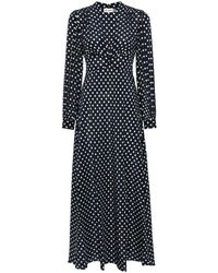RIXO London - Polka Dot Silk Dress - Lyst