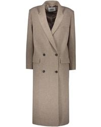 Low Classic - Double-Breasted Coats - Lyst