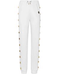 Philipp Plein - Broeken ,Wit ,Katoen Trainingsbroeken - Lyst