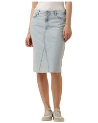 Envii - Blaue Midi-Rock - Lyst