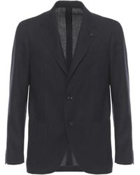 Lardini - Blazer Met Opgestikte Zakken - Lyst