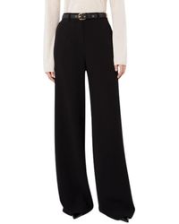 Max Mara - Broeken ,Zwart ,Polyester Mstamico Wijde Cady Broek - Lyst