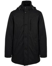 Moorer - Jassen ,Blauw ,Jas Met Ritssluiting En Knoopsluiting Aan De Voorkant - Lyst