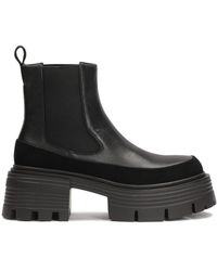 Kazar - Schwarze Chelsea-Boots Auf Einer Erhöhten Sohle Mit Prägung - Lyst