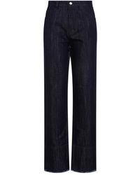 Victoria Beckham - Cropped high waist tapered jeans - Lyst