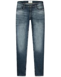Pure Path - Dunkelblaue Skinny Fit Denim Jeans - Lyst