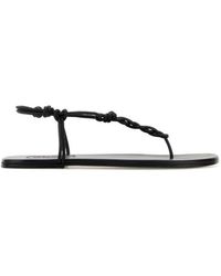 Jil Sander - Knotted-Strap Flat Sandal - Lyst