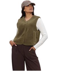 Object - Jassen ,Groen ,Polyester Objella Waistcoat Noos - Lyst