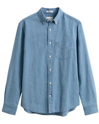 GANT - Denim Shirts - Lyst