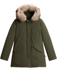 Woolrich - Jassen ,Groen ,Leer Luxury Arctic Parka - Lyst