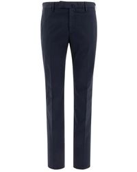 Incotex - Broeken ,Blauw ,Katoen Stijlvolle Blauwe Broek Voor Mannen - Lyst
