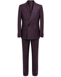Franzese Collection - Kostuums ,Paars ,Double Breasted Suits - Lyst