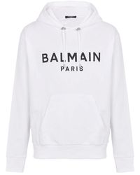 Balmain - Logo Hoodie - Lyst