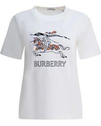Burberry - Ekd Sketch Katoenen T-Shirt - Lyst