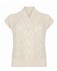 D.exterior - Truien & Vesten ,Wit ,V-Neck Jumper - Lyst