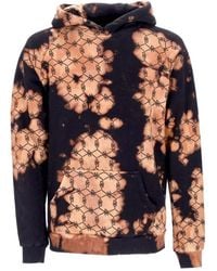 DOLLY NOIRE - Hoodies & Sweatvesten ,Veelkleurig ,Katoen Zwarte Monogram Hoodie Lang Sweatshirt - Lyst