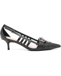 Pinko - Gloria Schwarze Spitz-Zehen Kitten-Heels - Lyst