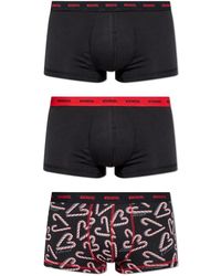 DIESEL - Ondergoed ,Zwart ,Katoen Damien-Gft-Utlt-3Pack Boxer Briefs Drie-Pack - Lyst