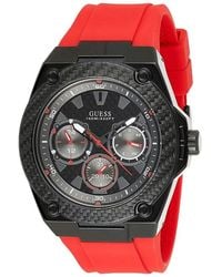 Guess - Accessoires ,Zwart ,W1049G6 Chronograph Horloge - Lyst