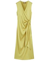 Momoní - Kleedjes ,Groen ,Satijn Roca Dress - Lyst