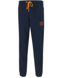 Sun 68 - Broeken ,Blauw ,Katoen Katoenen Fleece Broek - Lyst