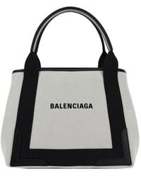 Balenciaga - Cabas Small Canvas Tote Bag - Lyst