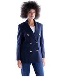 Pinko - Jassen ,Blauw ,Wol New Guinea Blazer - Lyst