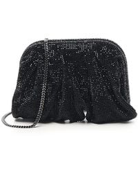 Benedetta Bruzziches - Schwarze Mesh-Tasche Mit Kristallen - Lyst