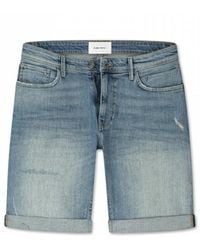 Pure Path - Miles Slim Fit Denim Shorts - Lyst