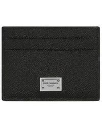 Dolce & Gabbana - Dolce&Gabbana Card Holder With Logo Plaque - Lyst
