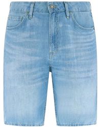 Guess - Korte Broeken ,Blauw ,Katoen Rodeo Short - Lyst