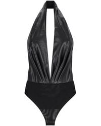 ANDAMANE - Tops ,Zwart ,Polyester Zendaya Bodysuit - Lyst