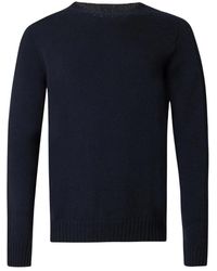 Dondup - Truien & Vesten ,Blauw ,Wol Universo Crew Neck Sweater - Lyst
