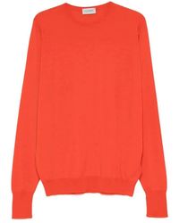 John Smedley - Marcus Rundhals-Pullover - Lyst