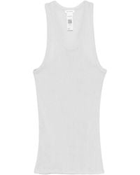 Acne Studios - Tops ,Wit ,Katoen T-Shirts En Polo's Grijs - Lyst