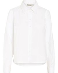 My Essential Wardrobe - Overhemden ,Wit ,Boxy Shirt Blouse Bright - Lyst