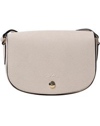 Longchamp - Gelb Creme Leder Crossbody Tasche - Lyst