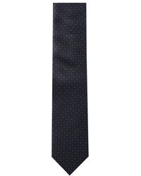 Corneliani - Accessoires ,Blauw ,Luxe Zijden Stropdas, Gemaakt - Lyst