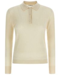 Max Mara - Polo A Coste Con Bottoni - Lyst