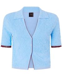 Pinko - Truien & Vesten ,Blauw ,Polyester Lampo Cardigan - Lyst