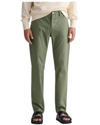 GANT - Trousers > Chinos - Lyst