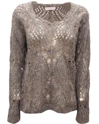 Biancalancia - V-Neck Knitwear - Lyst