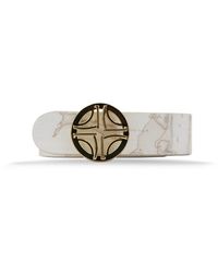 Alviero Martini 1A Classe - Iconische Geo Patroon Leren Riem - Lyst