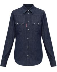 DSquared² - Overhemden ,Blauw ,Denim Denim Overhemd - Lyst