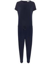Inwear - Jumpsuits & Playsuits ,Blauw Jumpsuit Met Tailleband - Lyst