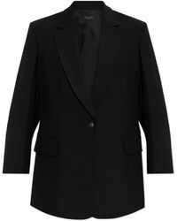 Rag & Bone - Jassen ,Zwart ,Wol Blazer Met Open Revers - Lyst