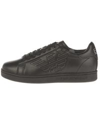 EA7 - Schoenen ,Zwart ,Leer Classic Cc Sneakers - Lyst