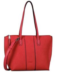 Gabor - Rote Erwachsene Shopper Tasche Stylisches Design - Lyst