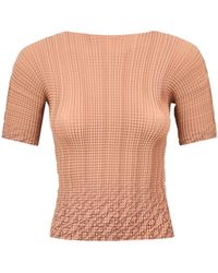 Herno - T-Shirts En Polo'S Leer Bruin - Lyst